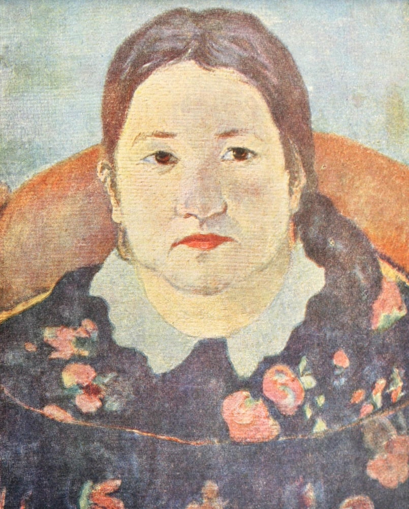 Portrait of Miss Cambridge Canvas Art - P Gauguin (18 x 24)