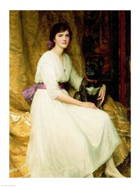 Portrait of Miss Dorothy Dicksee Canvas Art - Sir frank Dicksee (18 x 24)