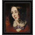 thumbnail image 1 of Portrait of Miss Eliza Cook 20x22 Black Ornate Wood Framed Canvas Art by Etty, William, 1 of 2