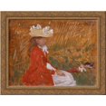 thumbnail image 1 of Portrait of Miss Rose Pettigrew 24x20 Gold Ornate Wood Framed Canvas Art by Philip Wilson Steer, 1 of 2