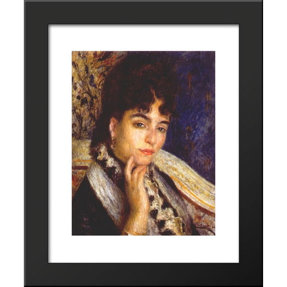 Portrait of Mme. Alphonse Daudet 20x24 Framed Art Print by Renoir, Pierre Aug...