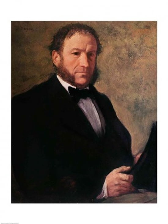 Portrait of Monsieur Ruelle 1861 Canvas Art - Edgar Degas (24 x 36)