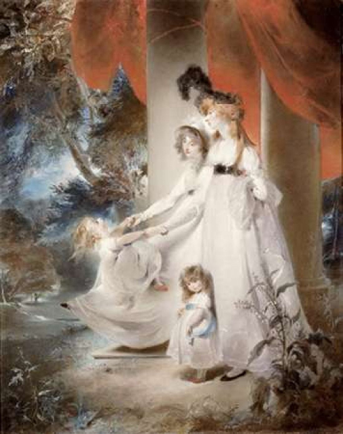 Portrait of Mrs Ayscoghe Boucherett Canvas Art - Sir Thomas Lawrence (24 x 30)