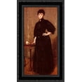 thumbnail image 1 of Portrait of Mrs. C. 16x24 Black Ornate Wood Framed Canvas Art by Chase, William Merritt, 1 of 2