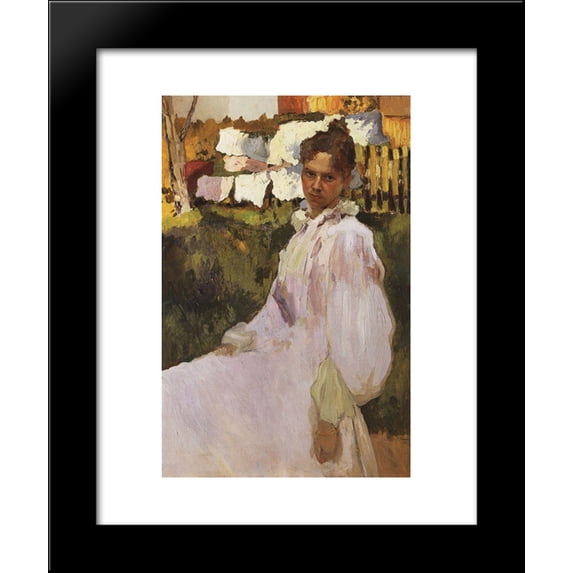 Portrait of Mrs N.F. Ober 20x24 Framed Art Print by Konstantin Somov