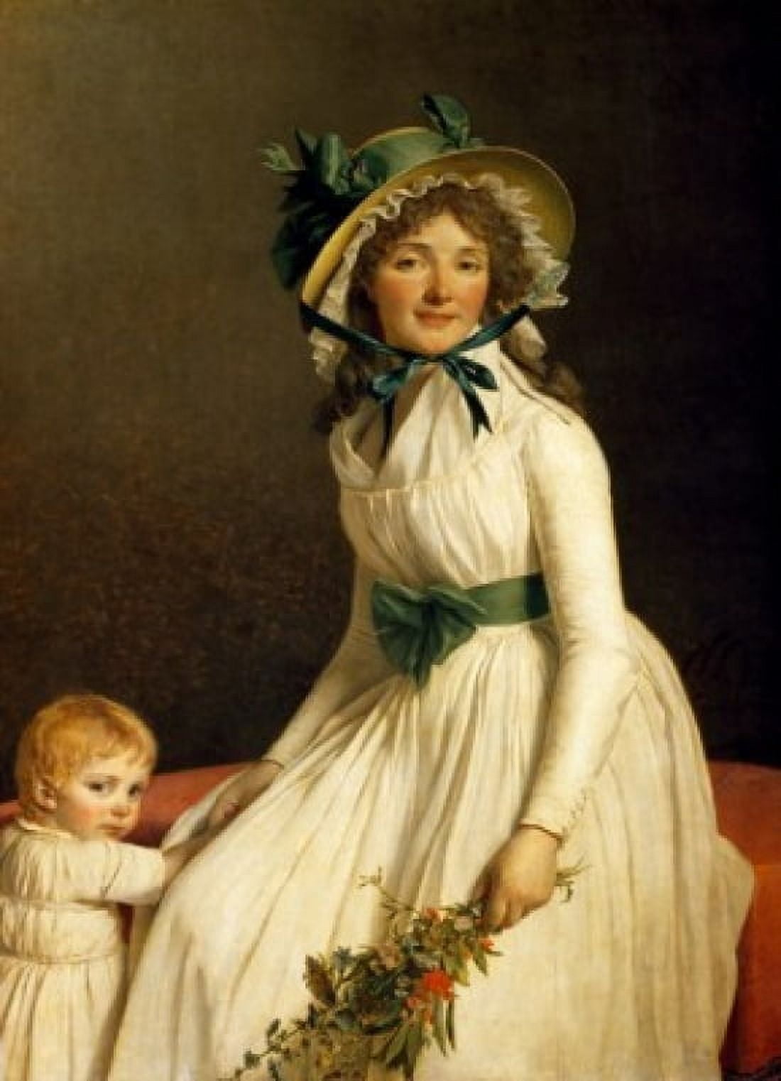 Portrait of Mrs Serizat and her Son by Jacques-Louis David 1795 (1748-1825) France Paris Musee du Louvre Canvas Art - Jacques-Louis David (18 x 24)