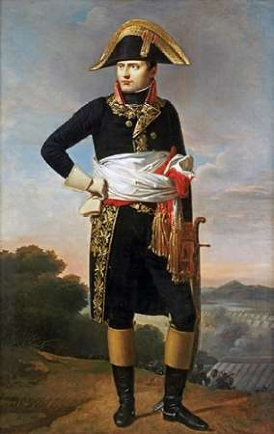 Portrait of Napoleon Canvas Art - French School (24 x 36)