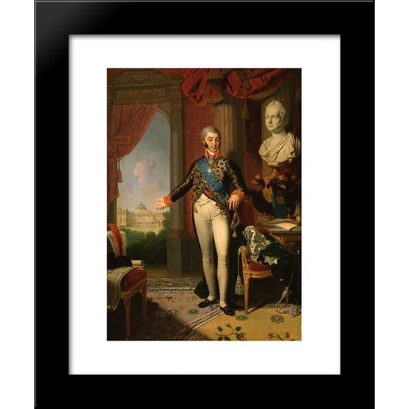 Portrait of Nikolai Sheremetev 20x24 Framed Art Print by Vladimir Borovikovsky