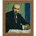 thumbnail image 1 of Portrait of Nikolay Rerich 24x20 Gold Ornate Wood Framed Canvas Art by Boris Kustodiev, 1 of 2