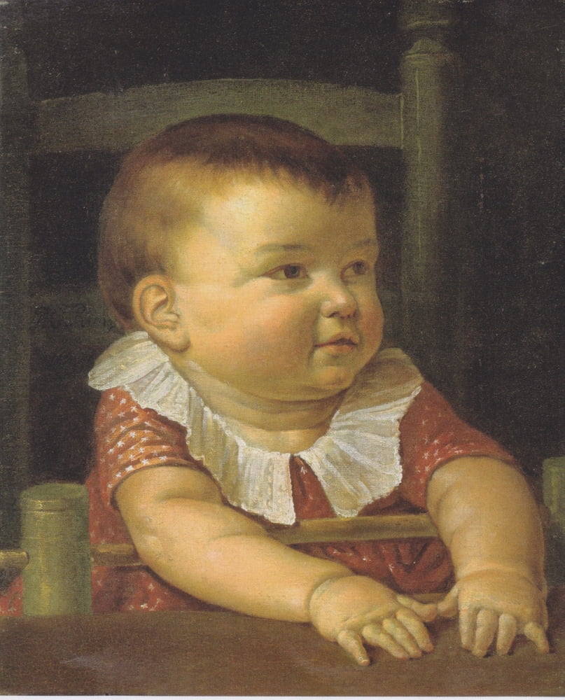 Portrait of Otto Sigismund the artists son 1805 Canvas Art - Philipp Otto Runge (24 x 36)