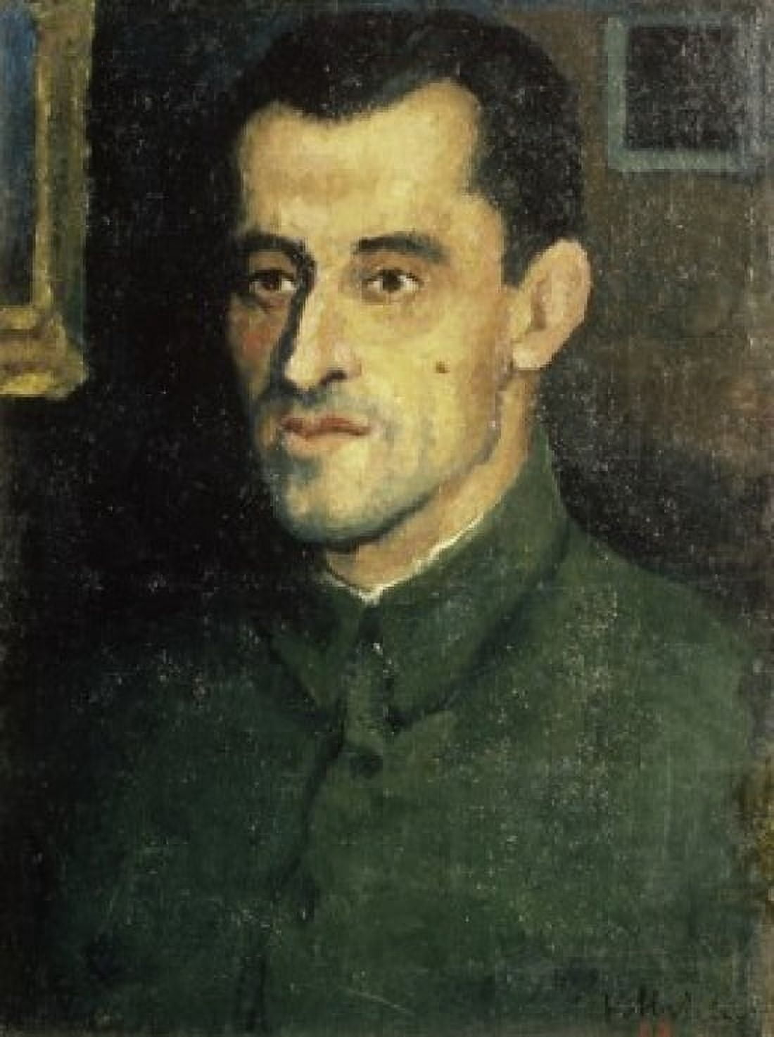 Portrait of Pavlov Kazimir Severinovic Malevich (1878-1935Russian) Tretyakov Gallery Moscow Canvas Art - Kazimir Severinovic Malevich (18 x 24)