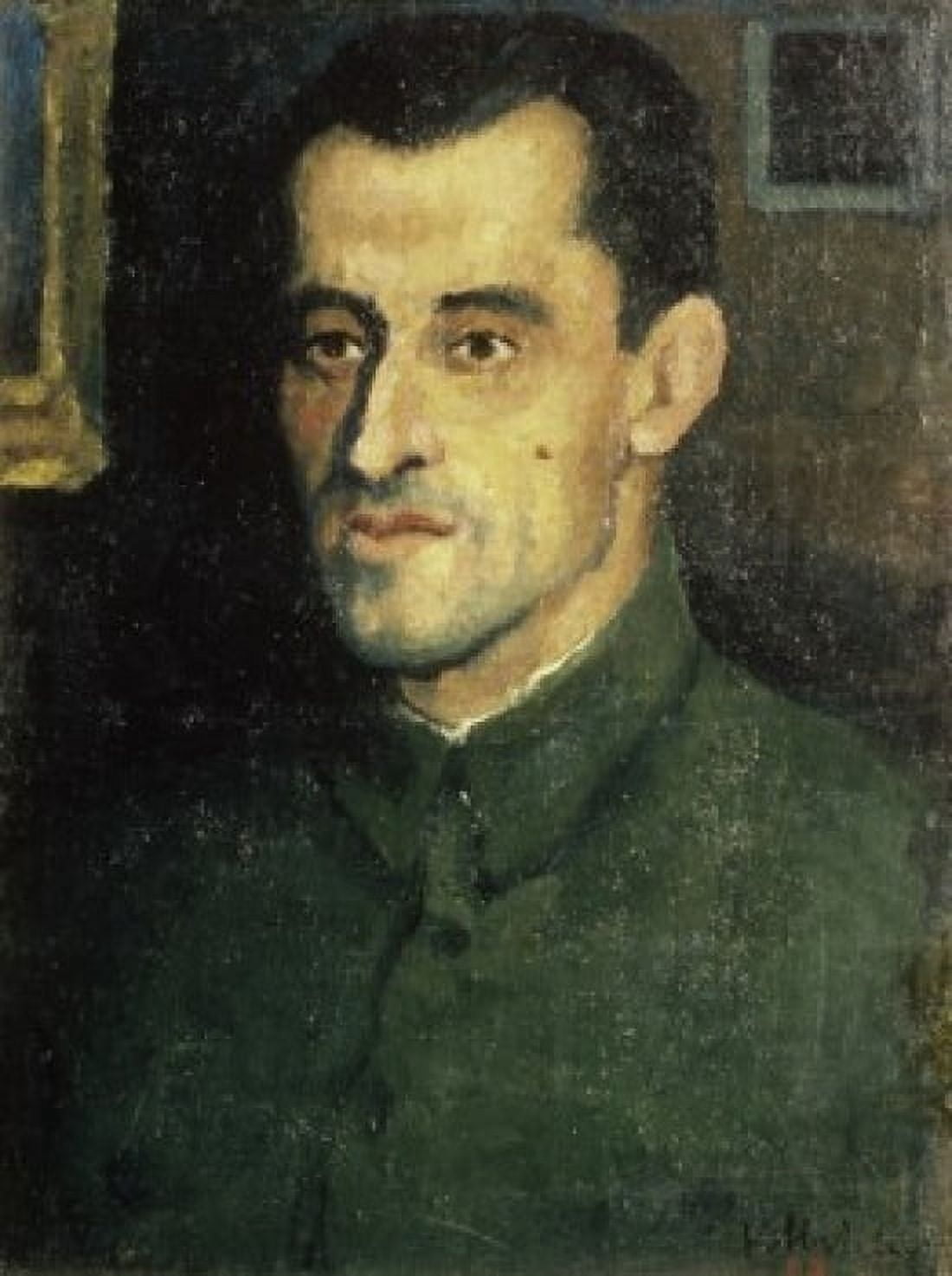 Portrait of Pavlov Kazimir Severinovic Malevich (1878-1935Russian) Tretyakov Gallery Moscow Canvas Art - Kazimir Severinovic Malevich (24 x 36)