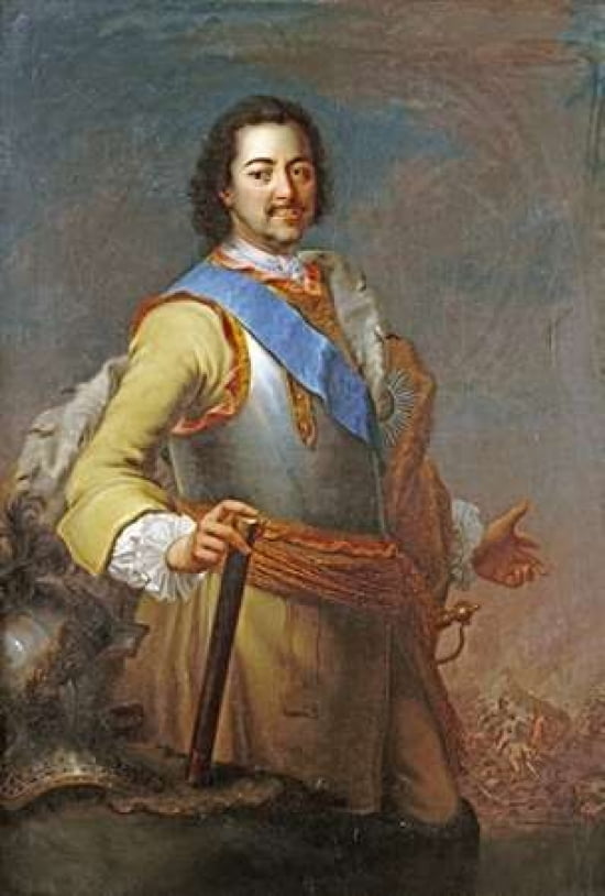 Portrait of Peter The Great Canvas Art - Maria Giovanna Battista Clementi (12 x 18)