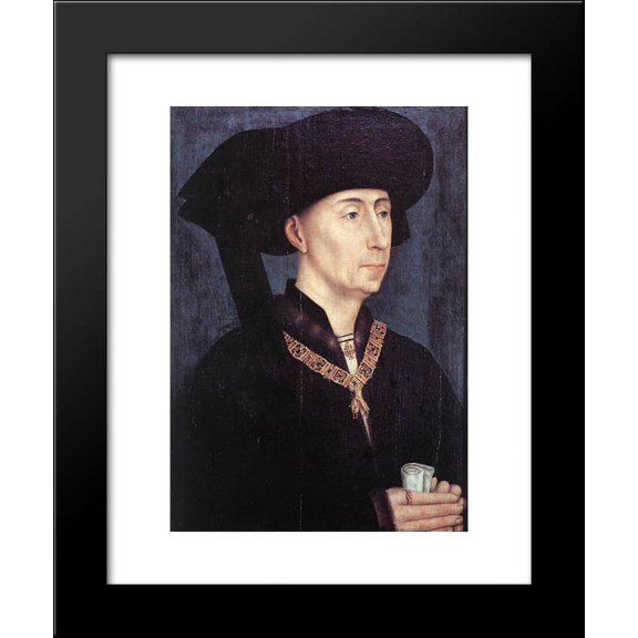 Portrait of Philippe le Bon 20x24 Framed Art Print by Rogier van der Weyden