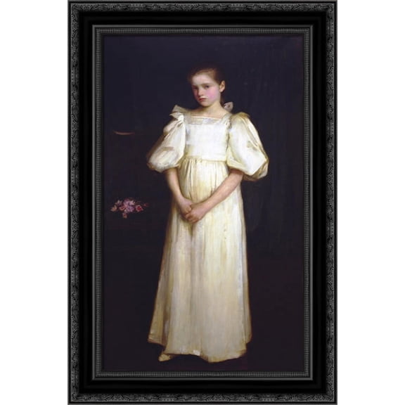 Portrait of Phyllis Waterlo 17x24 Black Ornate Wood Framed Canvas Art by Waterhouse, John William