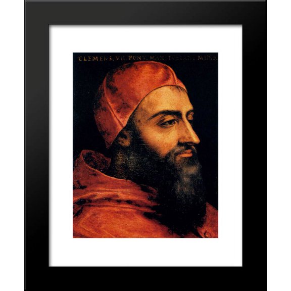 Portrait of Pope Clement VII 20x24 Framed Art Print by Agnolo Bronzino