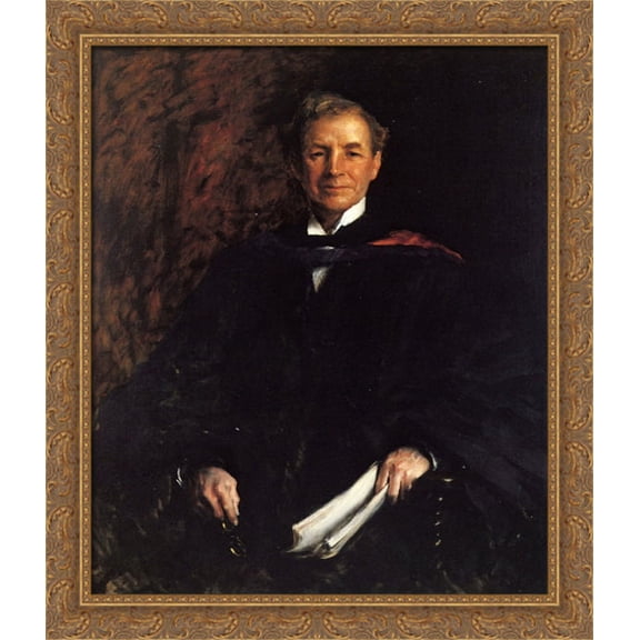 Portrait of President William Waugh Smith 28x34 Large Gold Ornate Wood Framed Canvas Art by William Merritt Chase