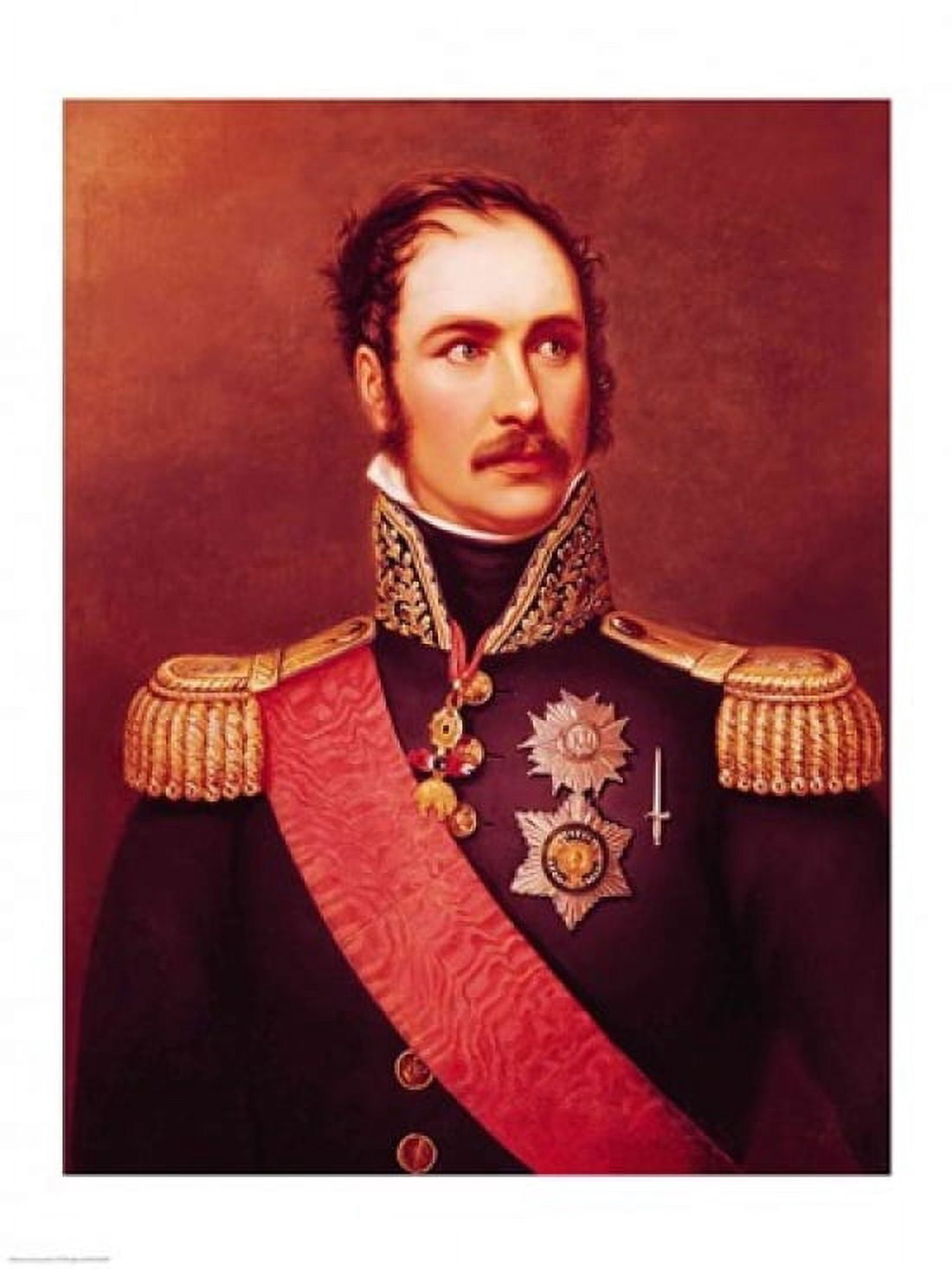Portrait of Prince Eugene de Beauharnais Canvas Art - Jacques-Louis David (24 x 36)