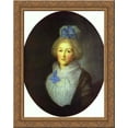 thumbnail image 1 of Portrait of Princess A.A.Dolgorukaya 24x20 Gold Ornate Wood Framed Canvas Art by Fyodor Rokotov, 1 of 2