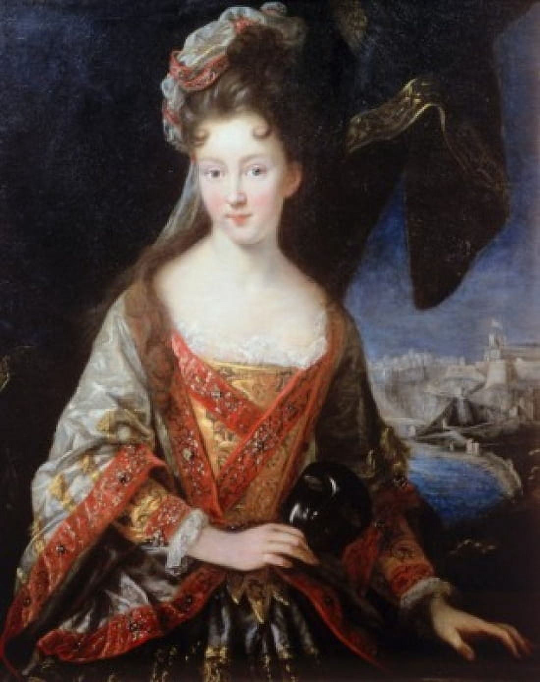 Portrait of Princess Louise-Hippolyte Jean Baptiste Vanloo (1684-1745 French) Canvas Art - Jean Baptiste Vanloo (18 x 24)