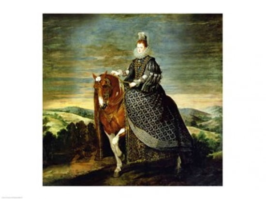 Portrait of Queen Margaret of Austria Canvas Art - Diego Velazquez (24 x 18)