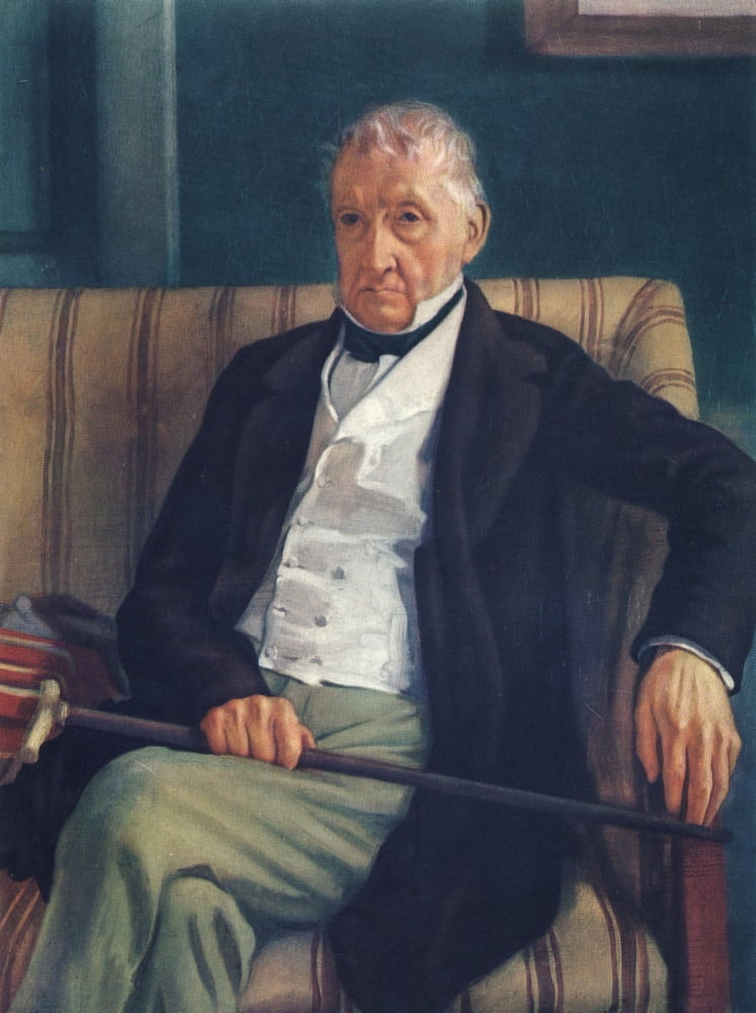 Portrait of Rene-Hilaire de Gas 1857 Canvas Art - Edgar Degas (18 x 24)