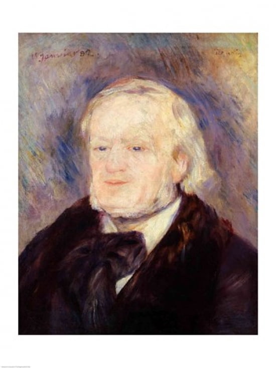 Portrait of Richard Wagner Canvas Art - Pierre-Auguste Renoir (18 x 24)