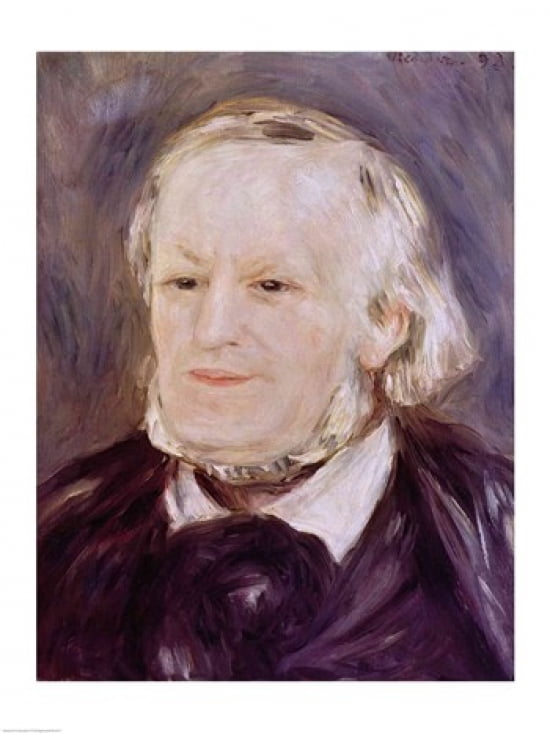 Portrait of Richard Wagner Canvas Art - Pierre-Auguste Renoir (18 x 24)