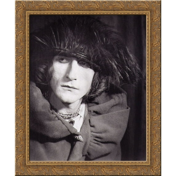 Portrait of Rose S?lavy 20x24 Gold Ornate Wood Framed Canvas Art by Ray, Man