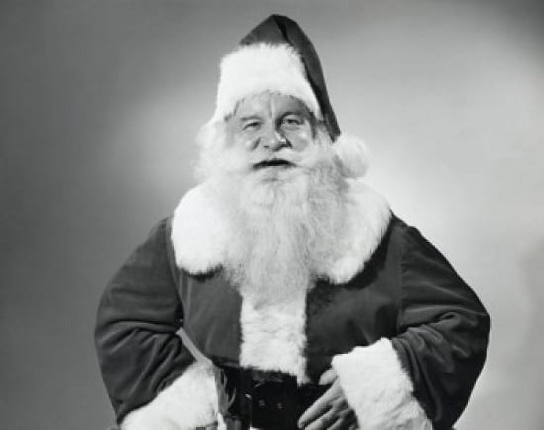 Portrait of Santa Claus smiling Canvas Art - (18 x 24)