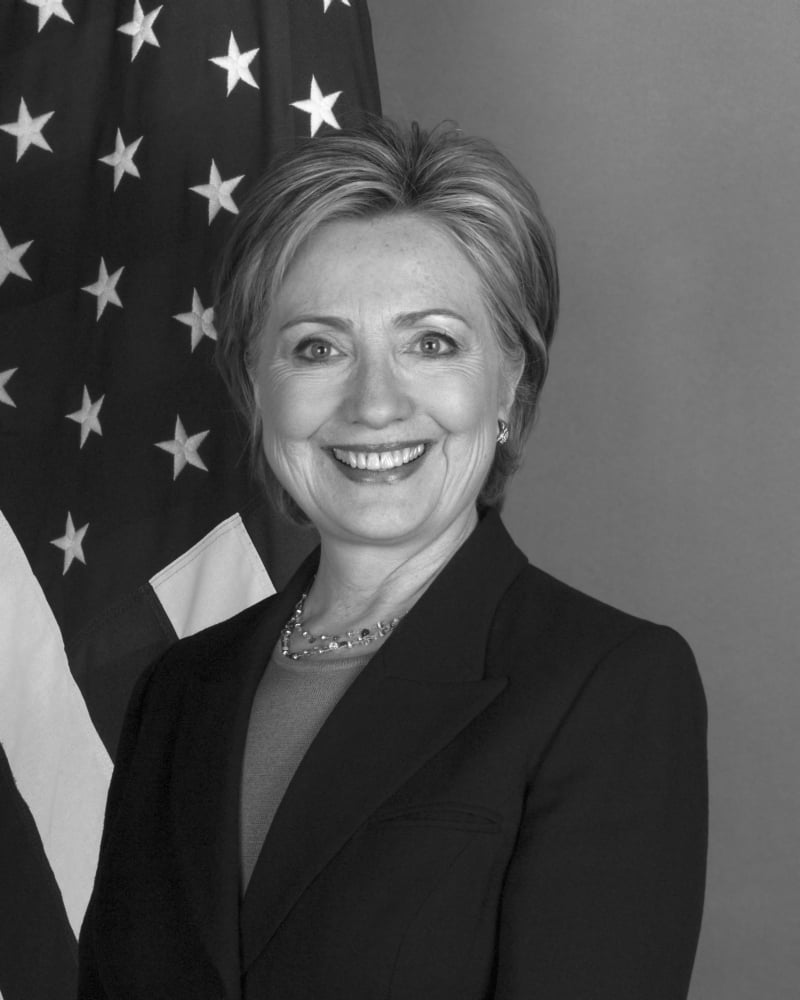Portrait of Secretary of State Hillary Clinton Canvas Art - John ParrotStocktrek Images (25 x 31)