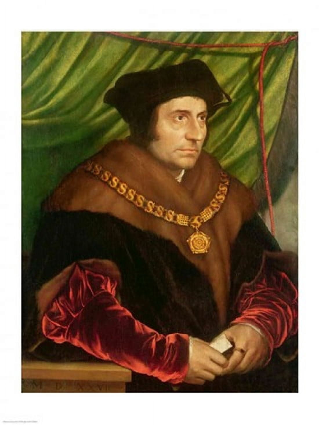 Portrait of Sir Thomas More Canvas Art - Hans Holbein (24 x 36)