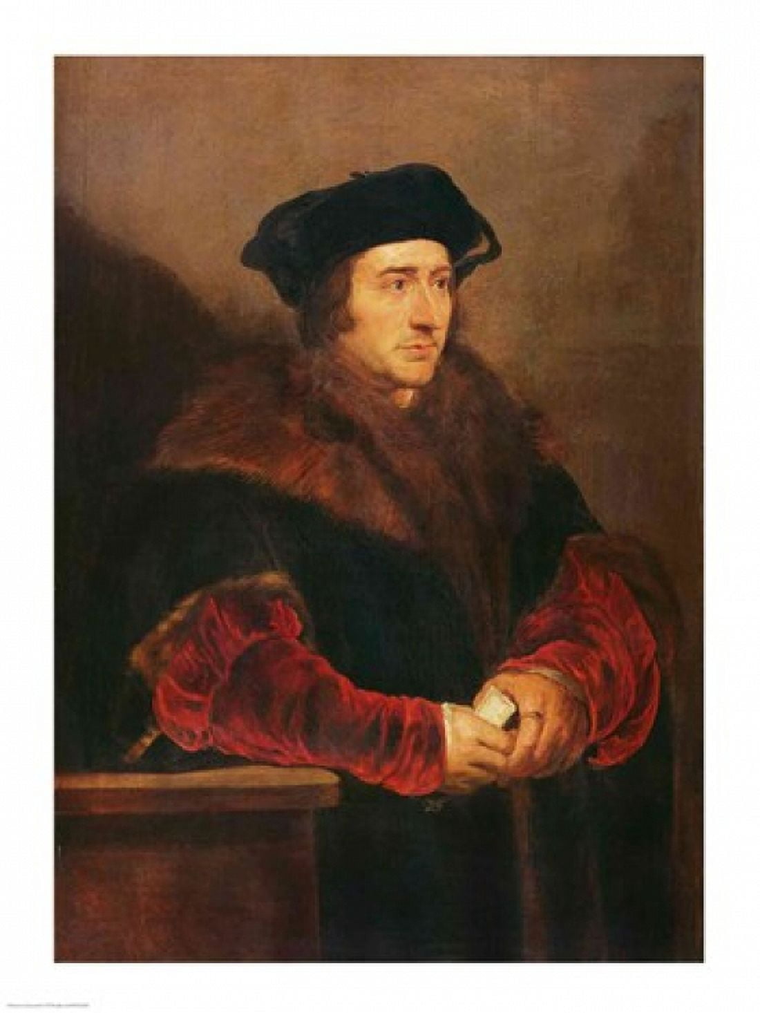 Portrait of Sir Thomas More Canvas Art - Peter Paul Rubens (18 x 24)