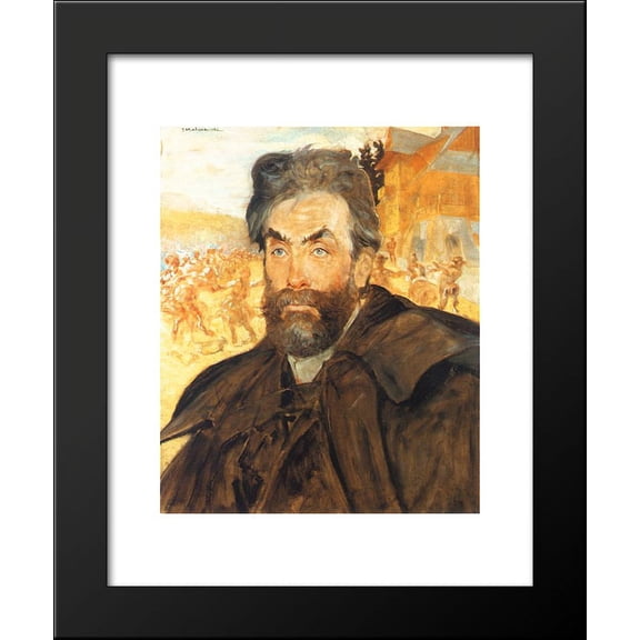 Portrait of Stanis?aw Witkiewicz 20x24 Framed Art Print by Malczewski, Jacek