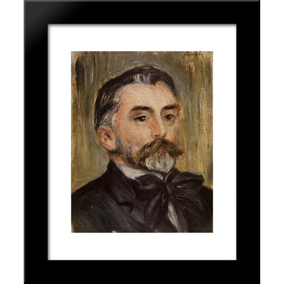 Portrait of Stephane Mallarme 20x24 Framed Art Print by Renoir, Pierre Auguste
