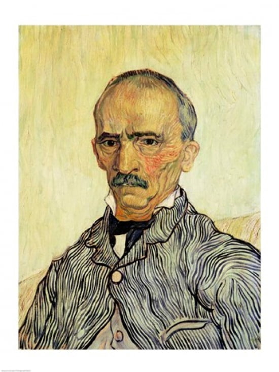 Portrait of Superintendant Trabuc in St Pauls Hospital Canvas Art - Vincent Van Gogh (18 x 24)