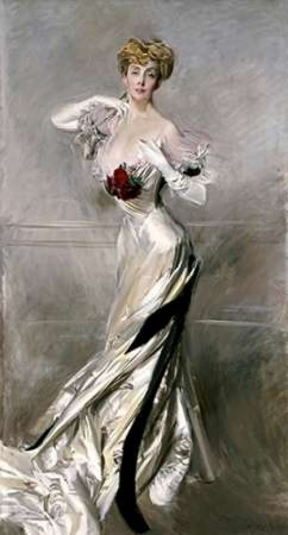 Portrait of The Countess Zichy Canvas Art - Giovanni Boldini (24 x 36)