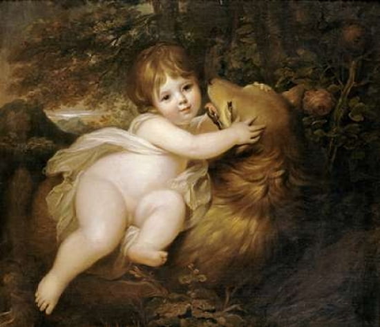 Portrait of The Hon William Lamb Canvas Art - Maria Cosway (24 x 24)