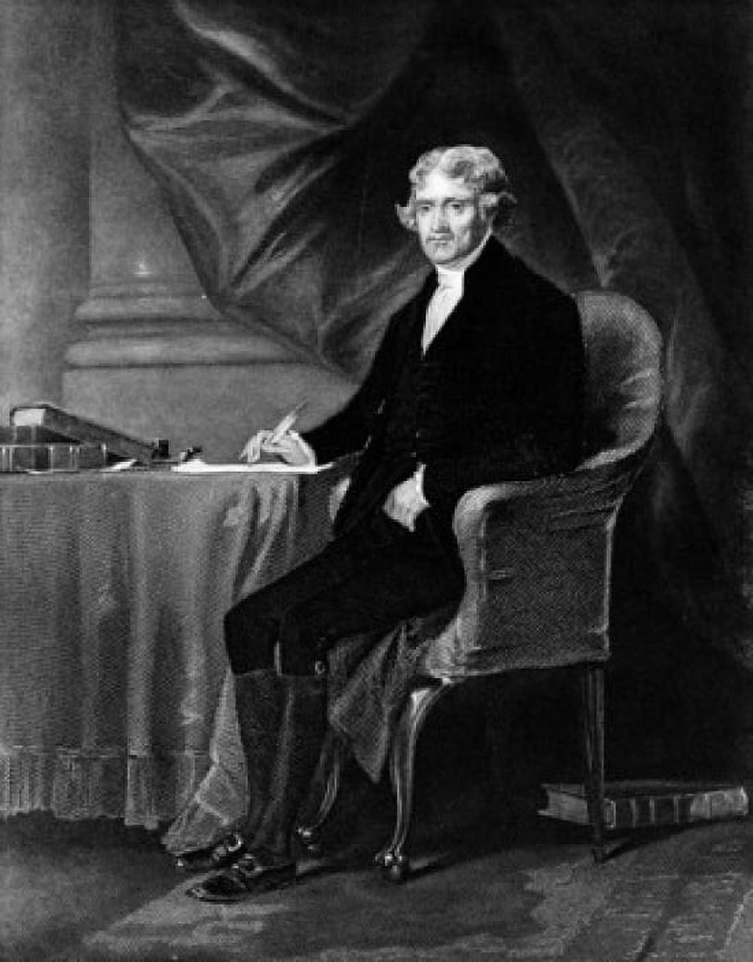 Portrait of Thomas Jefferson by unknown artist Canvas Art - (18 x 24)