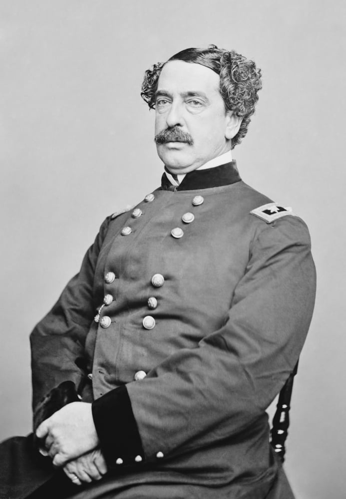 Portrait of Union General Abner Doubleday Canvas Art - John ParrotStocktrek Images (24 x 34)