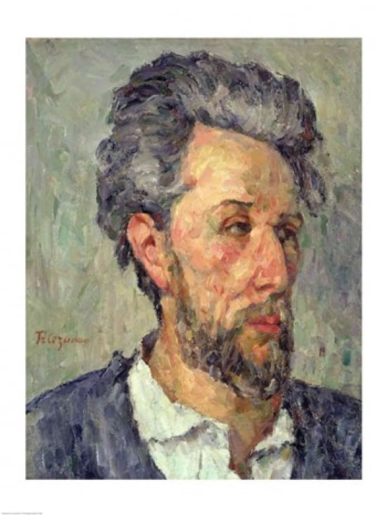 Portrait of Victor Chocquet Canvas Art - Paul Cezanne (18 x 24)