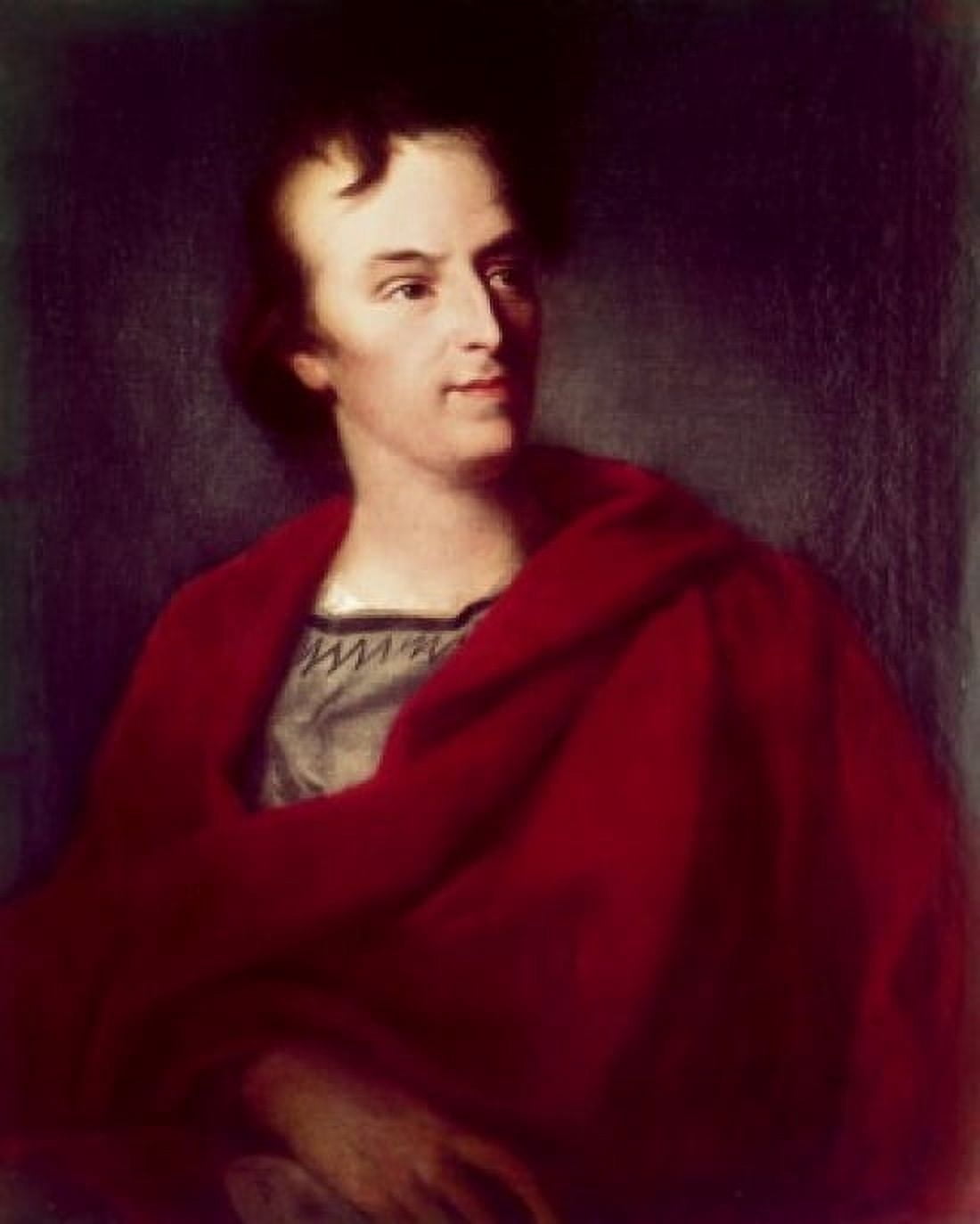 Portrait of Young Schiller Johann Heinrich Wilhelm Tischbein (1751-1829 German) Canvas Art - Johann Heinrich Wilhelm Tischbein (18 x 24)