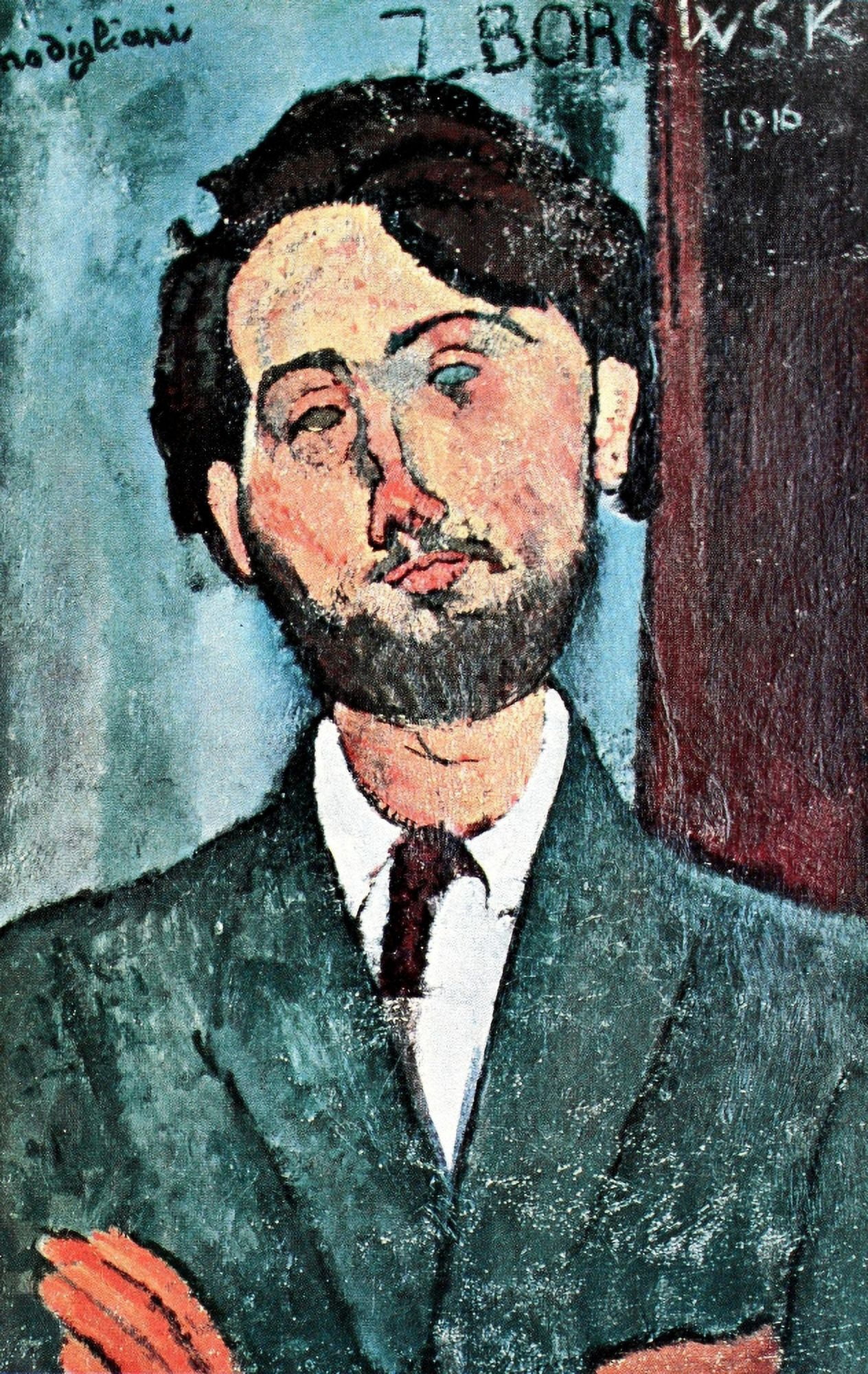Portrait of Zborowski 1916 Canvas Art - Amedeo Modigliani (18 x 24)