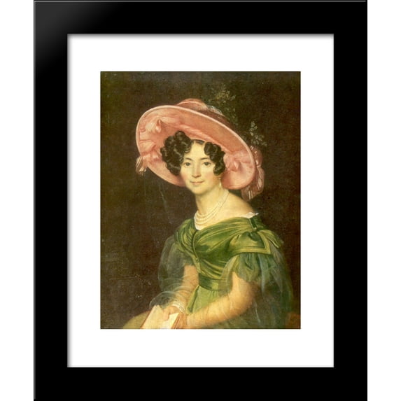 Portrait of Zinaida Volkonskaya 20x24 Framed Art Print by Orest Kiprensky