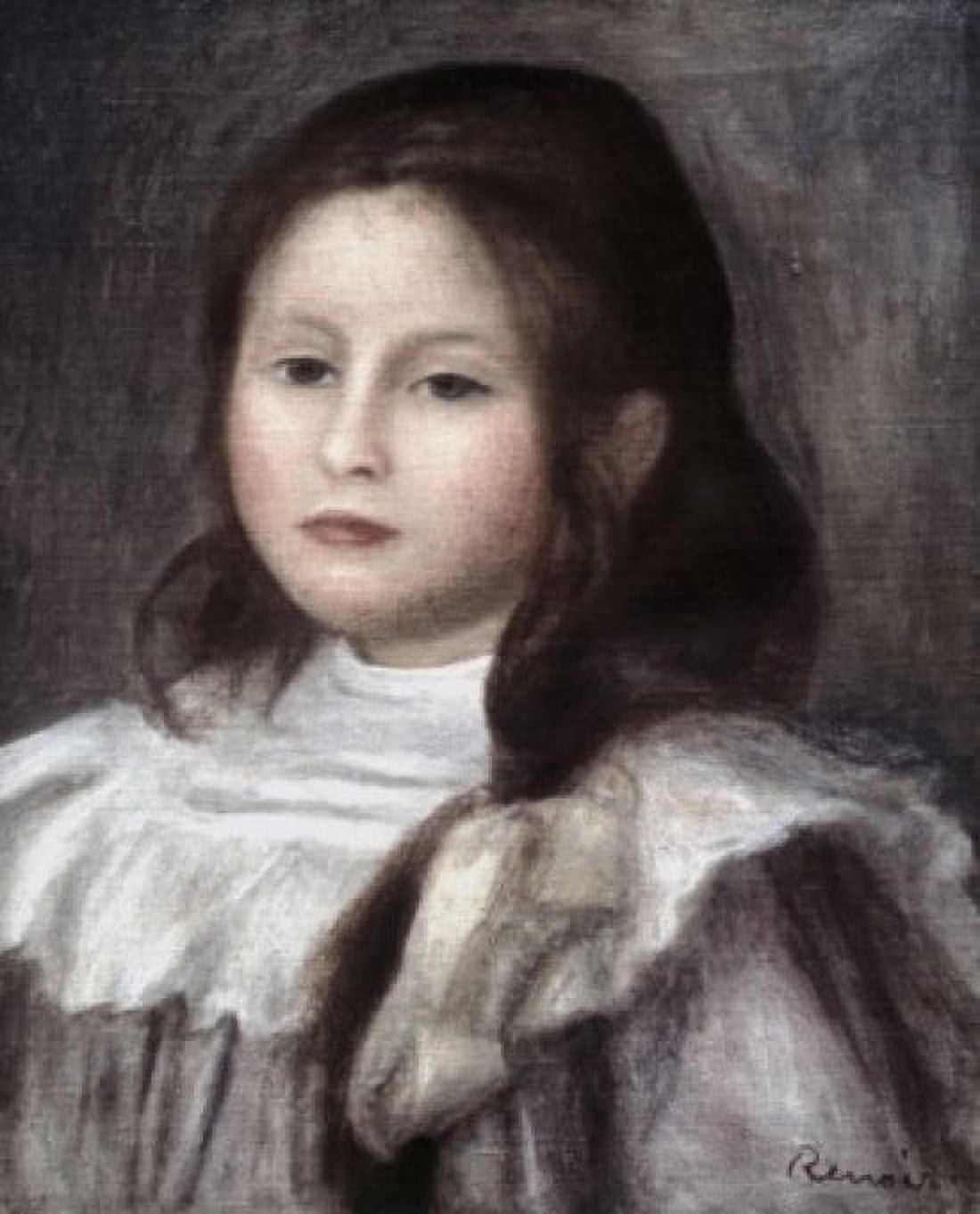 Portrait of a Child Pierre Auguste Renoir (1841-1919French) Canvas Art - Pierre Auguste Renoir (24 x 36)