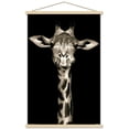 thumbnail image 1 of Portrait of a Giraffe Wall Poster with Wooden Magnetic Frame, 22.375" x 34", 1 of 5