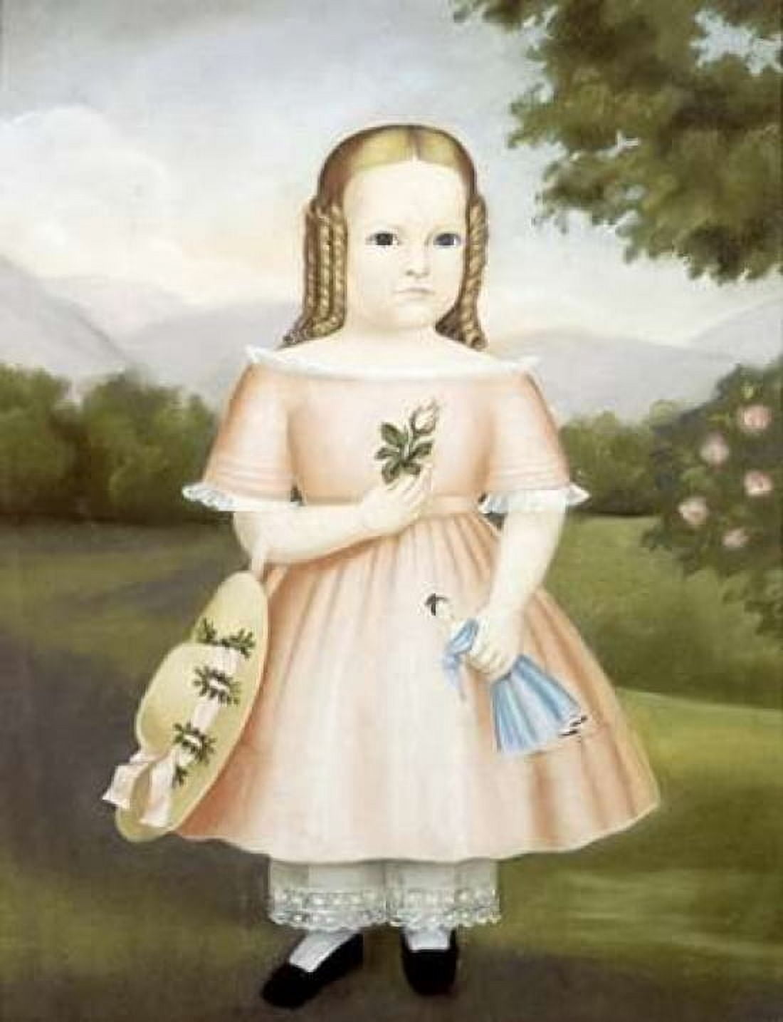 Portrait of a Girl Canvas Art - Joseph Whiting Stock (24 x 30)