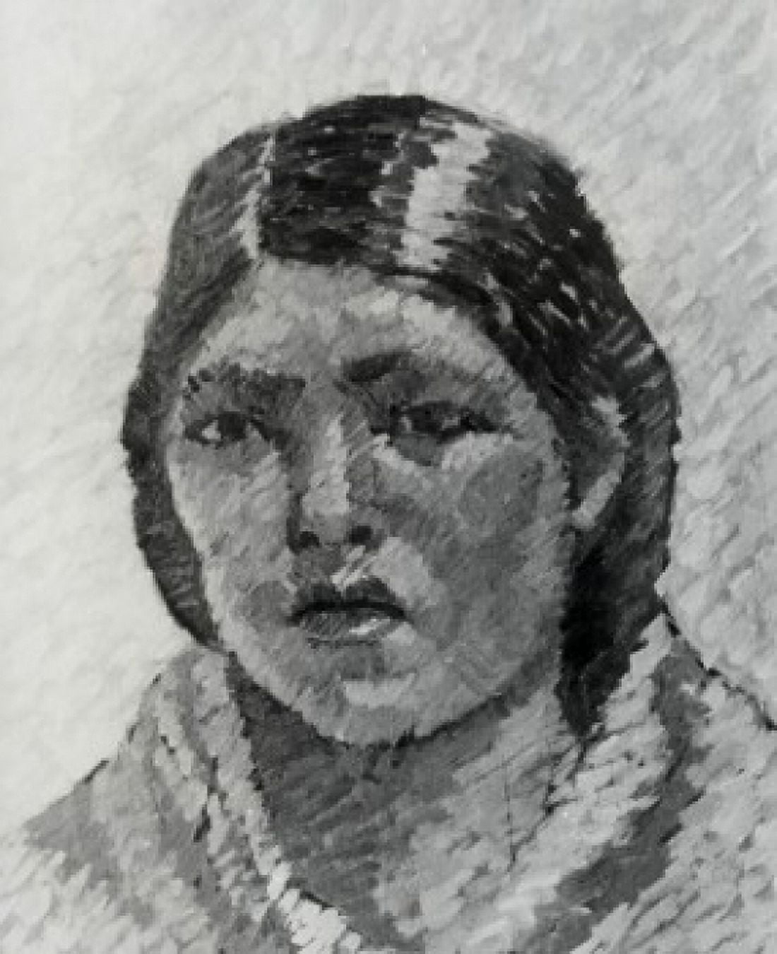 Portrait of a Girl R de la Varre (Bolivian) Museum of Fine Art La Paz Bolivia Canvas Art - R de la Varre (24 x 36)