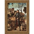 thumbnail image 1 of Portrait of a Knight 19x24 Gold Ornate Wood Framed Canvas Art by Carpaccio, Vittore, 1 of 2