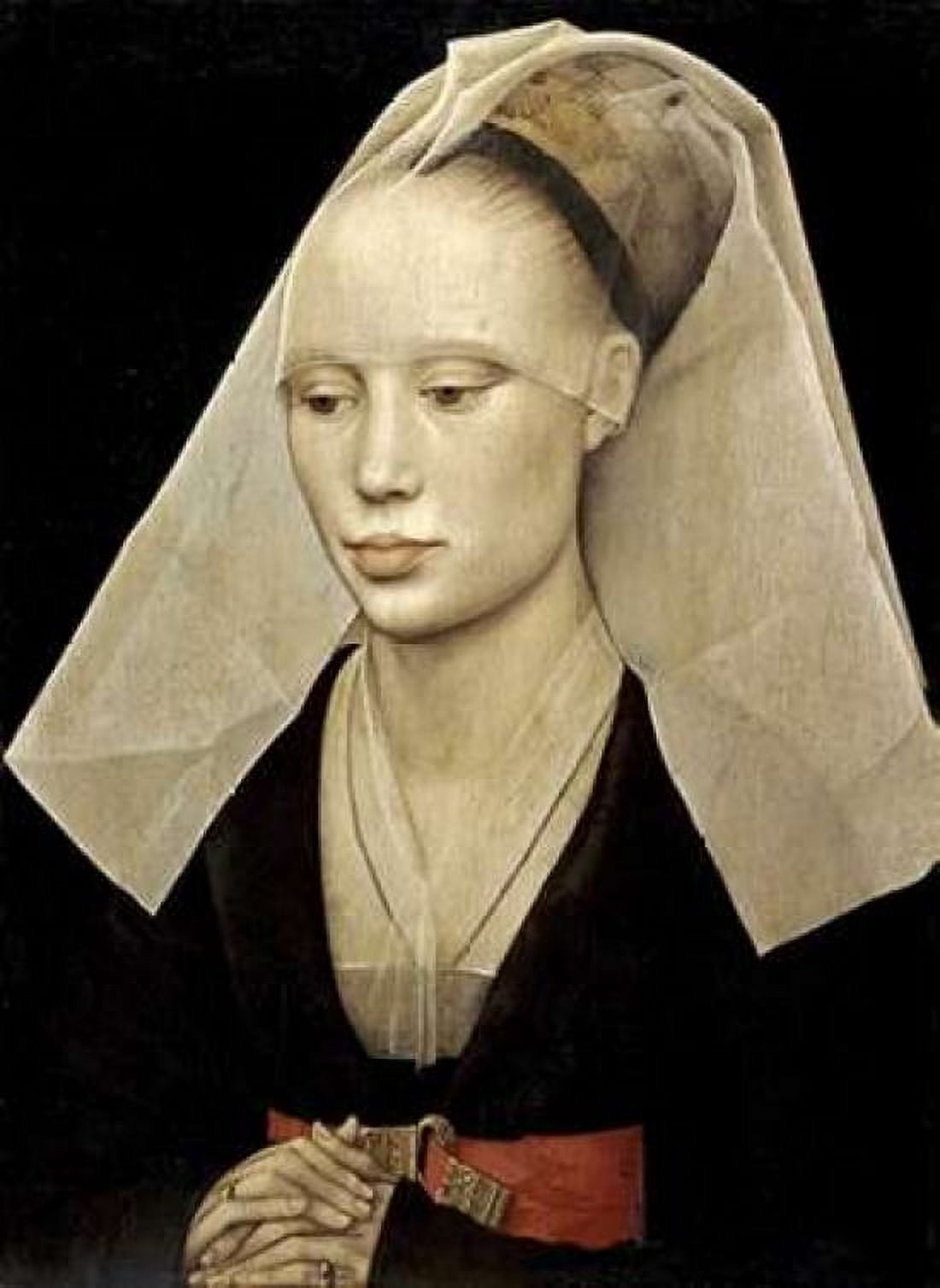 Portrait of a Lady Canvas Art - Rogier Van Der Weyden (20 x 28)